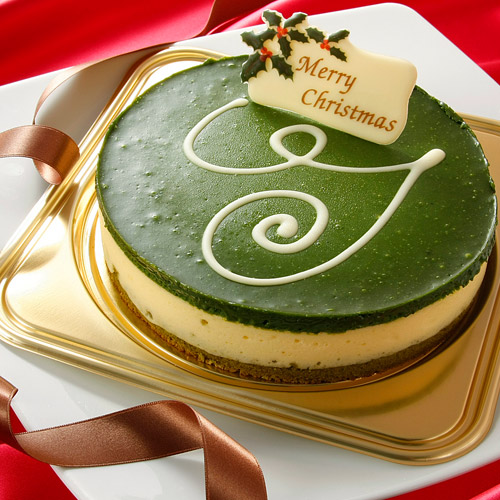 濃厚宇治抹茶クリスマスチーズケーキ