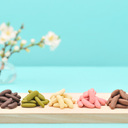 5色のベルギーチョコレートあられ恋いろ 想ひそめし【京都せんべいおかき専門店小倉山荘】