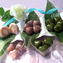 ホワイトデーに ハート型葛餅の抹茶あずきといちご大福【富久屋】