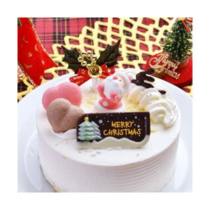 プリンとマカロンのクリスマスケーキ【京乃ぴょんや】
