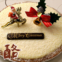 本格チーズケーキ「酪(らく)」クリスマスバージョン 【玉華堂】