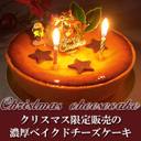クリスマスバージョン濃厚ベイクドチーズケーキ【佐野洋菓子研究部】