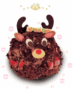 トナカイの顔を自分で作れるクリスマスケーキ他【ロールとプリンの店エパヌイール】